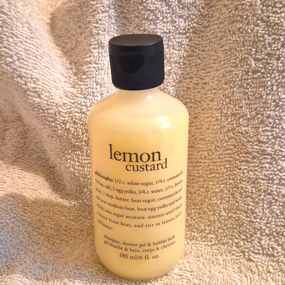 New Philosophy Lemon Custard Shampoo Bath Shower Gel 6 fl oz Sealed Unopened
